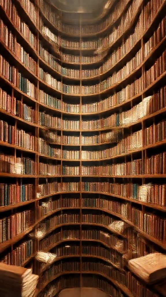 Magical Library Infinite Modern Standard Wallpaper