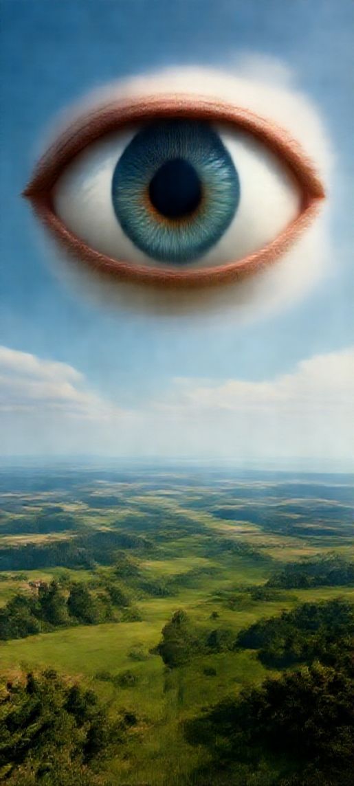 Surreal Giant Sky Landscape Digital art Wallpaper