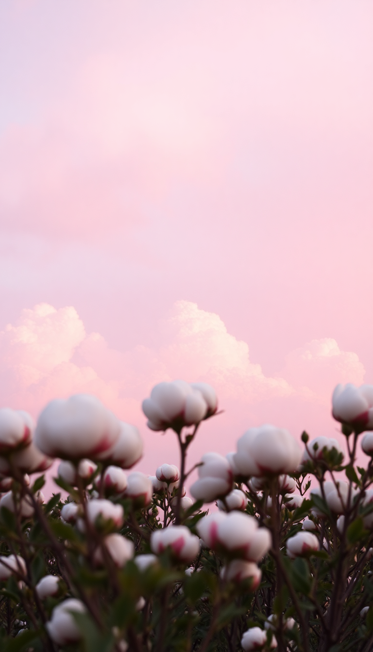 Arctic Cotton Candy Sky Dreamy Wallpaper
