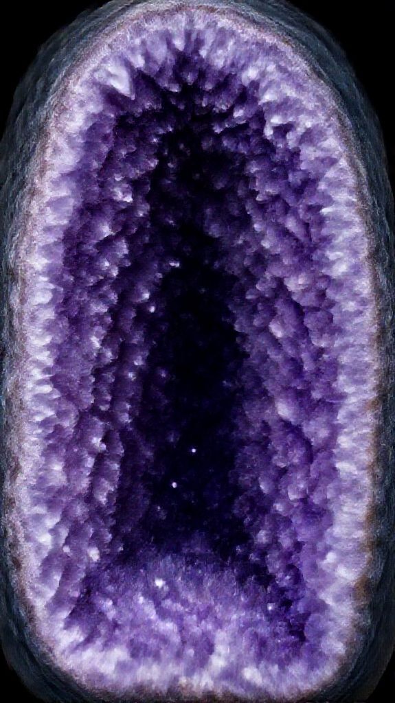 Smooth Forest Geode Crystal Interior Wallpaper