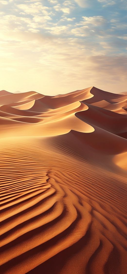 Captivating Sand Ripples Patterns Photorealistic Wallpaper