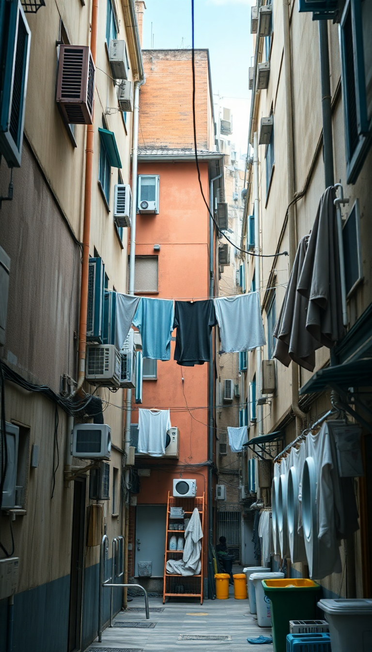 Timeless Kong Density Apartments Laundry Photorealistic Wallpaper