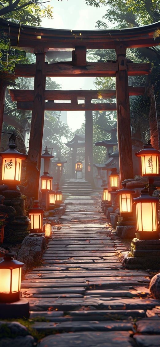 Japanese Temple Gate Smooth Compact Wallpaper