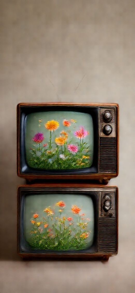 Minimalist Television Old From Growing Digital art Wallpaper
