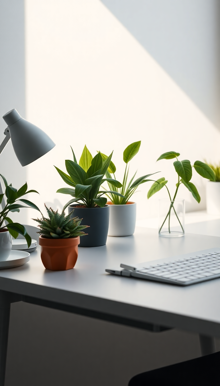 Minimalist Desk Setup Ornate HD Wallpaper