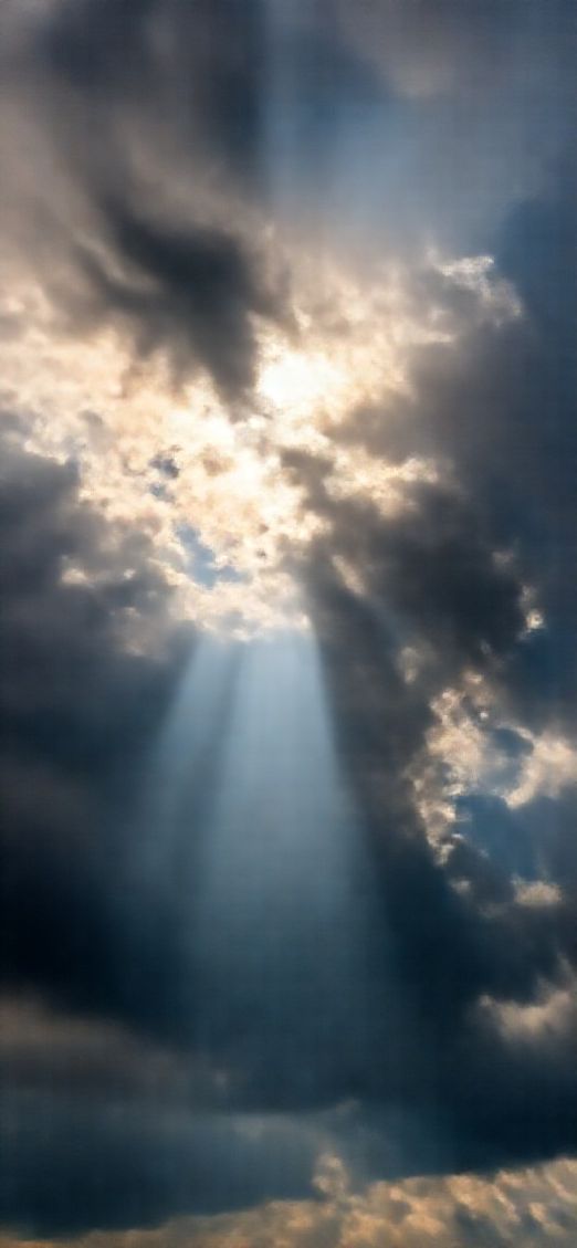 Pure Sun Rays Through Storm Clouds Wallpaper