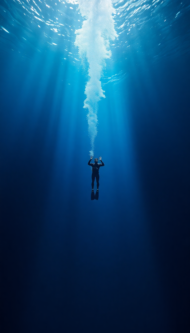 Into Deep Blue Abyss Aesthetic Prime Wallpaper