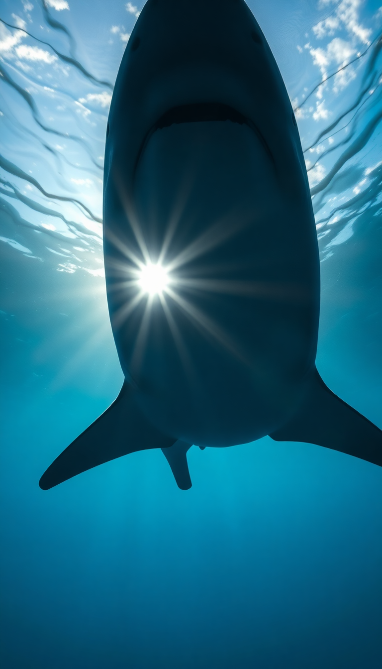 Bold Timeless Shark Silhouette From Wallpaper