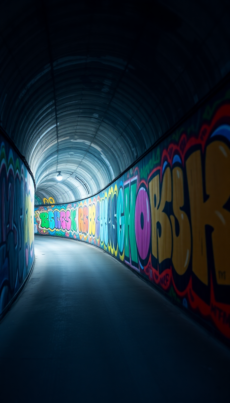 Breathtaking Graffiti Perspective Point Photorealistic Wallpaper