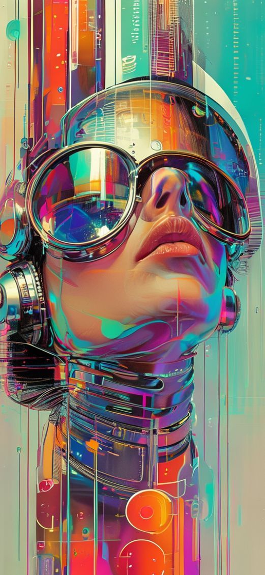 Exquisite Future Of Vision 60s Digital art Wallpaper