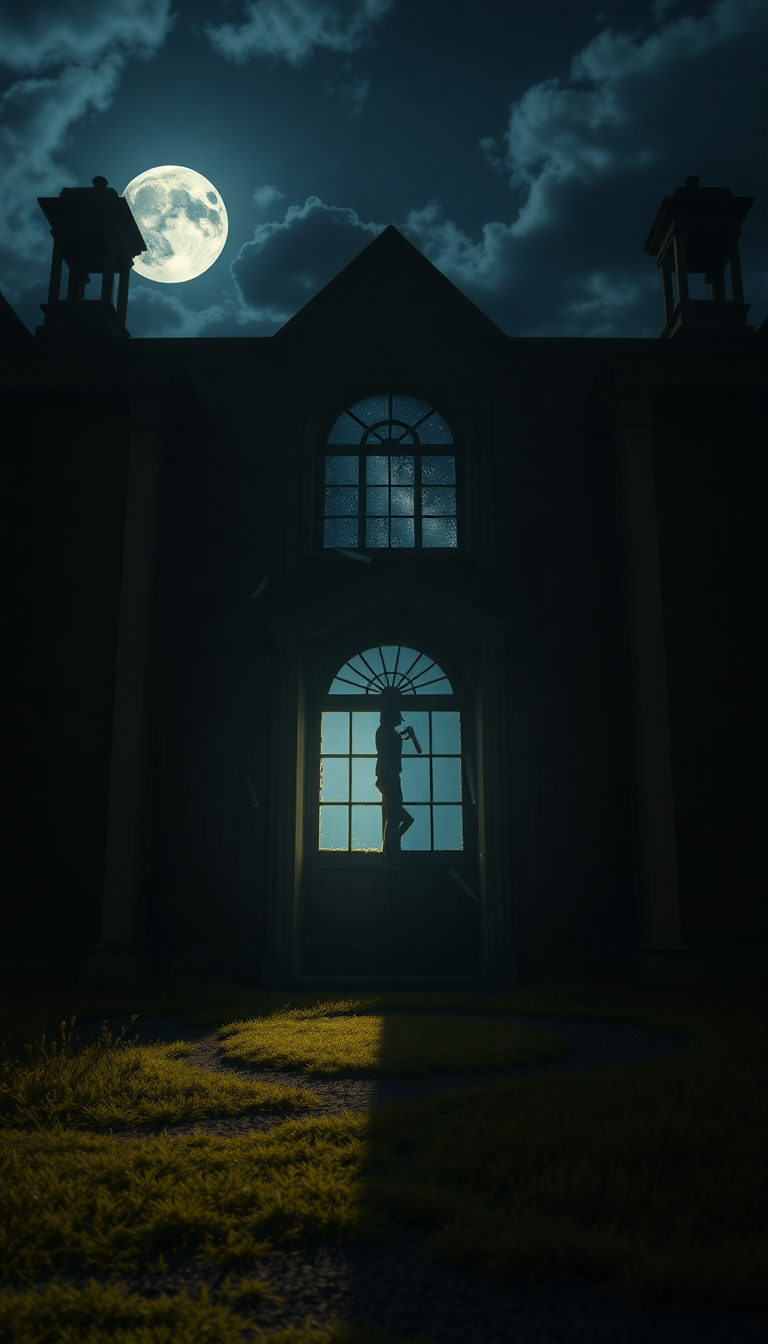 Moonlight Through Broken Window Dark Mega Wallpaper