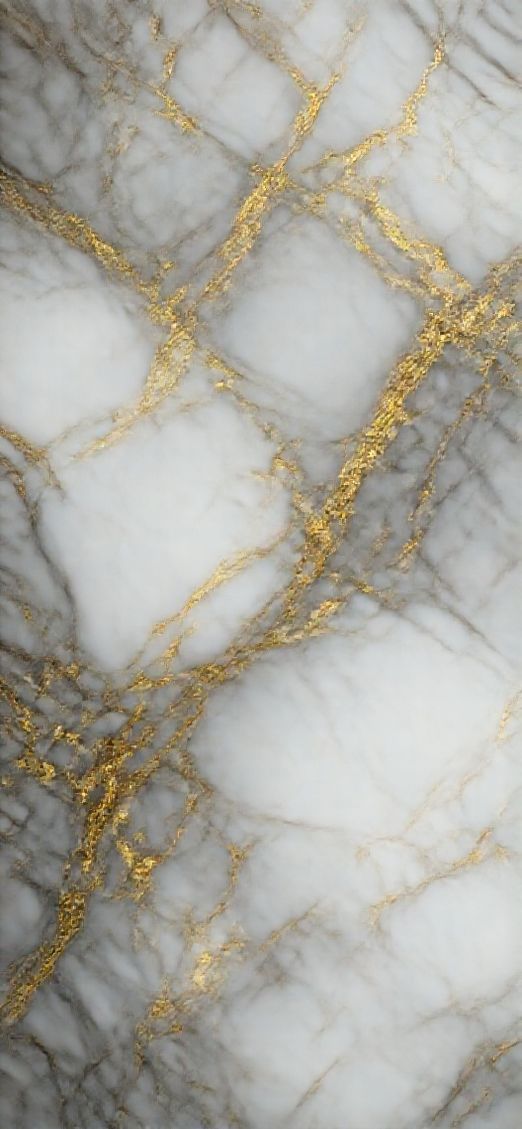 Golden Marble White Veins Photorealistic Wallpaper