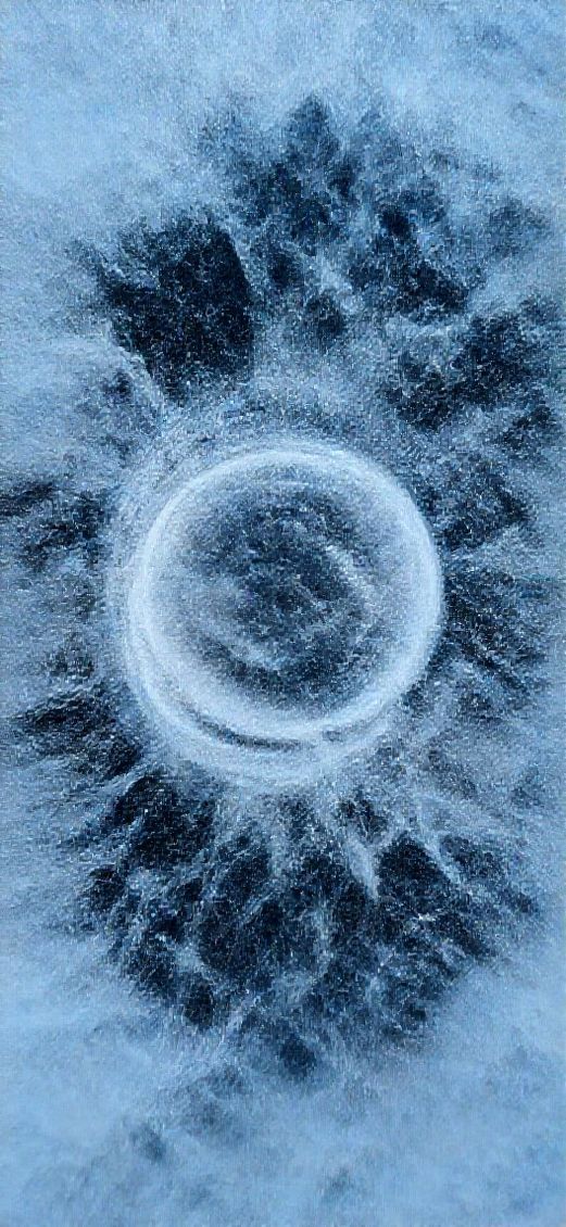 Western Texture Frozen Bubbles Trapped Photorealistic Wallpaper