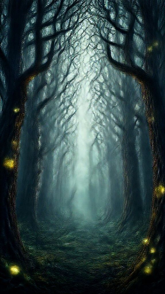 Twisted Trees Glowing Eyes Fantasy Plus Wallpaper