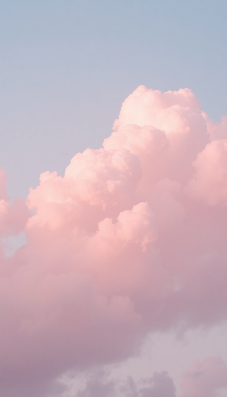 Pink Cloud Cotton Candy Sky Aesthetic Wallpaper