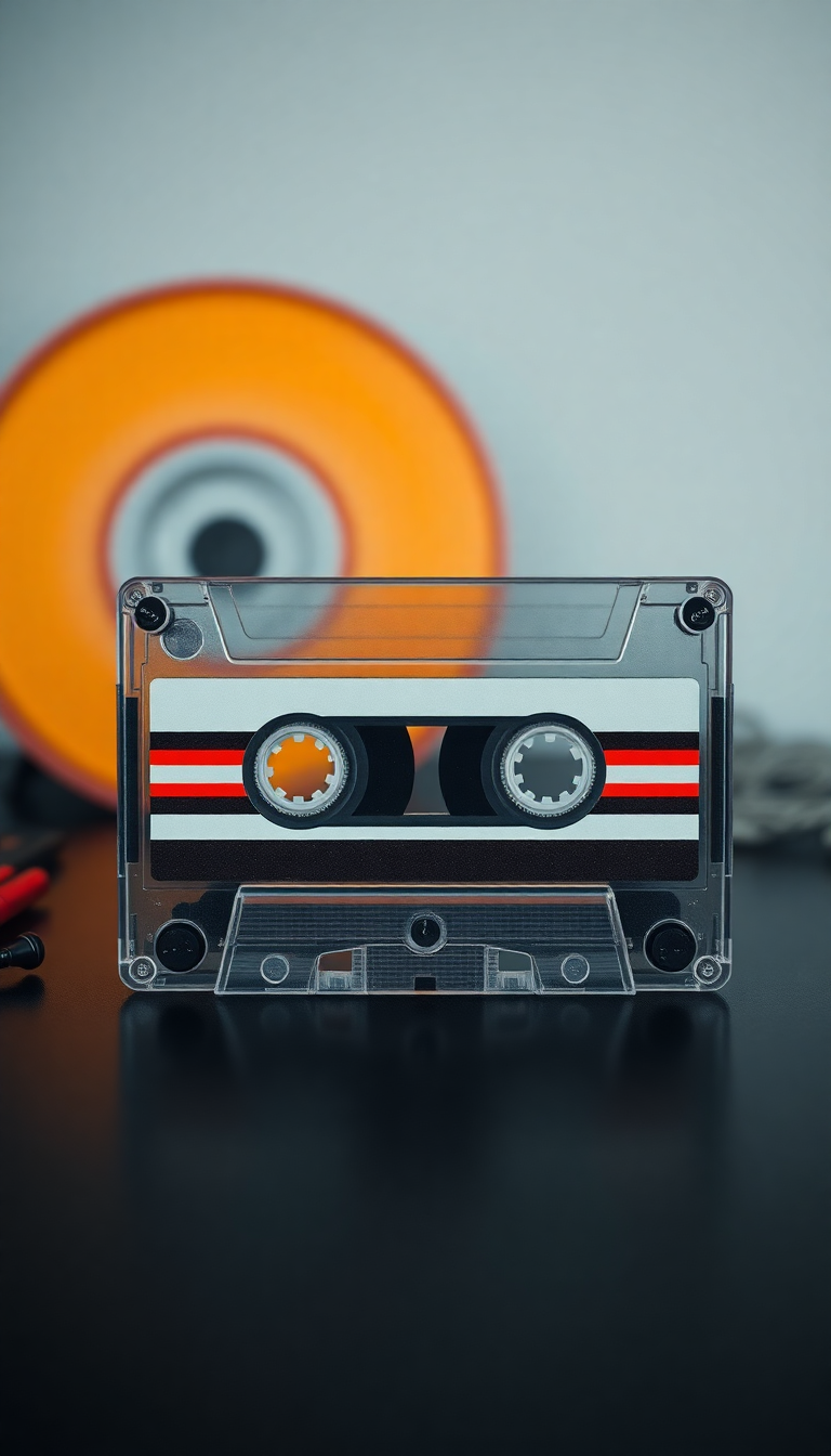Cassette Tape Mixtape Retro Music Photorealistic Wallpaper