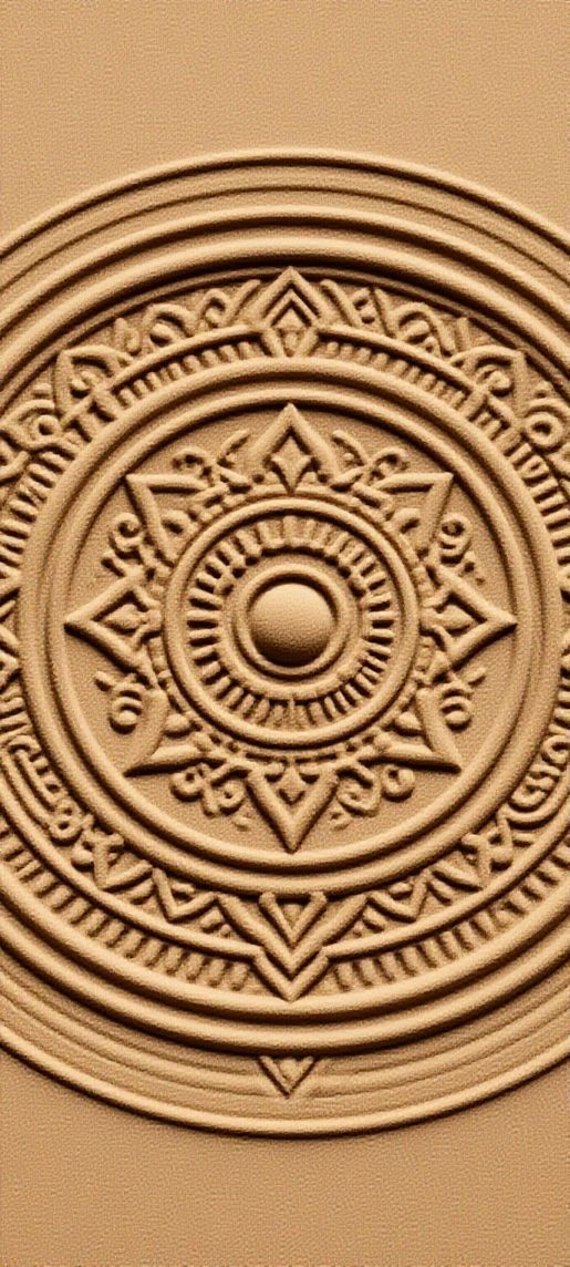 Sand Mandala Intricate Patterns Top Minimalist Wallpaper