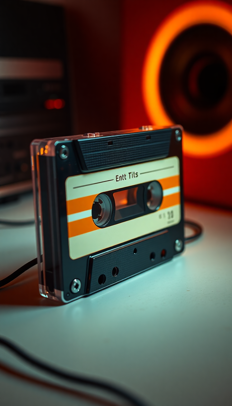 Cassette Tape Mixtape Retro Music Photorealistic Wallpaper