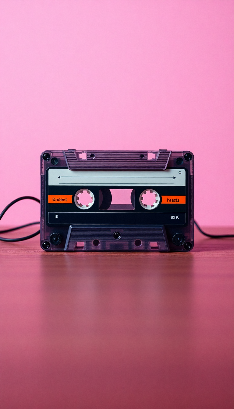 Cassette Tape Mixtape Retro Music Photorealistic Wallpaper