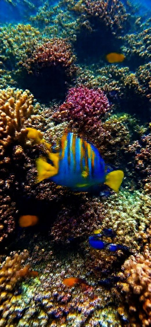 Coral Reef Vibrant Fish Tropical Photorealistic Wallpaper
