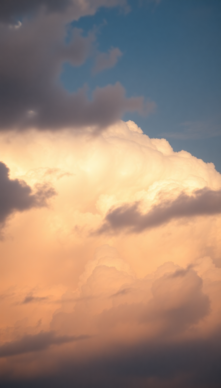 Mammatus Clouds Dramatic Bubble Sky Photorealistic Wallpaper
