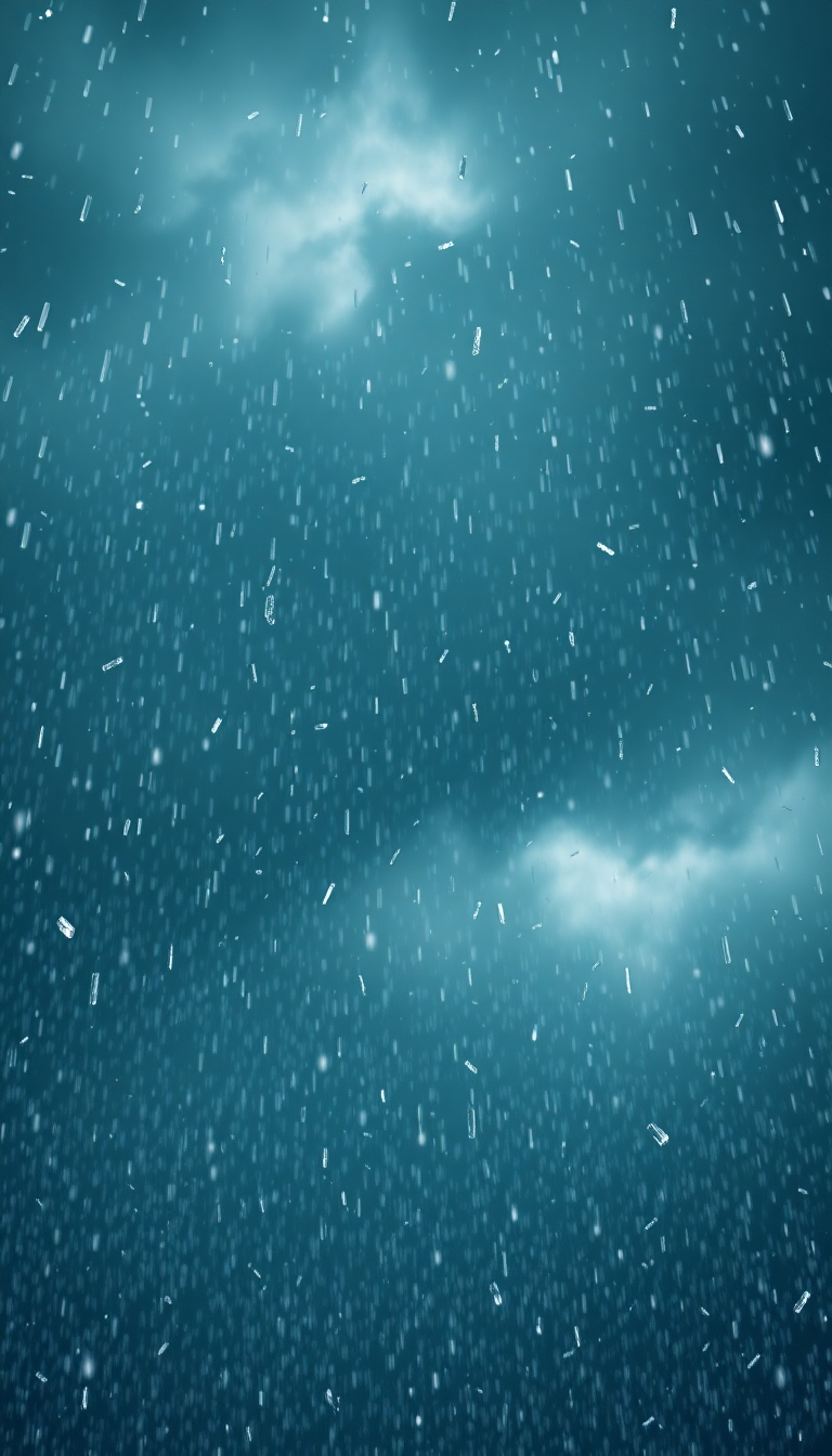 Hailstorm Dramatic Ice Falling Dark Photorealistic Wallpaper