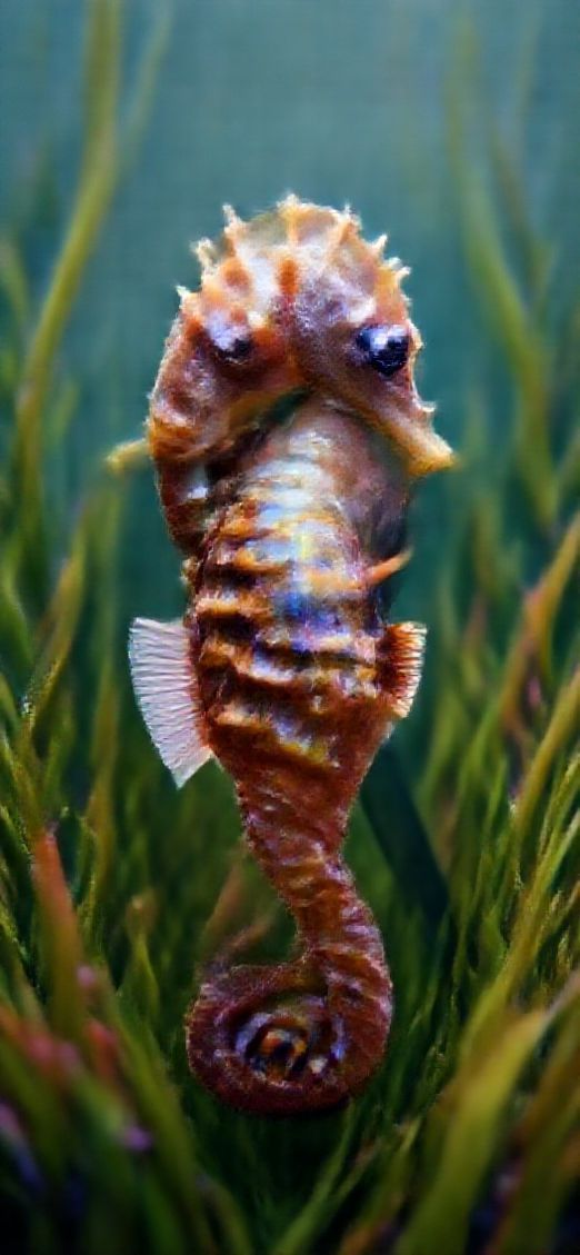 Seahorse Couple Dancing Seagrass Magical Aesthetic Wallpaper