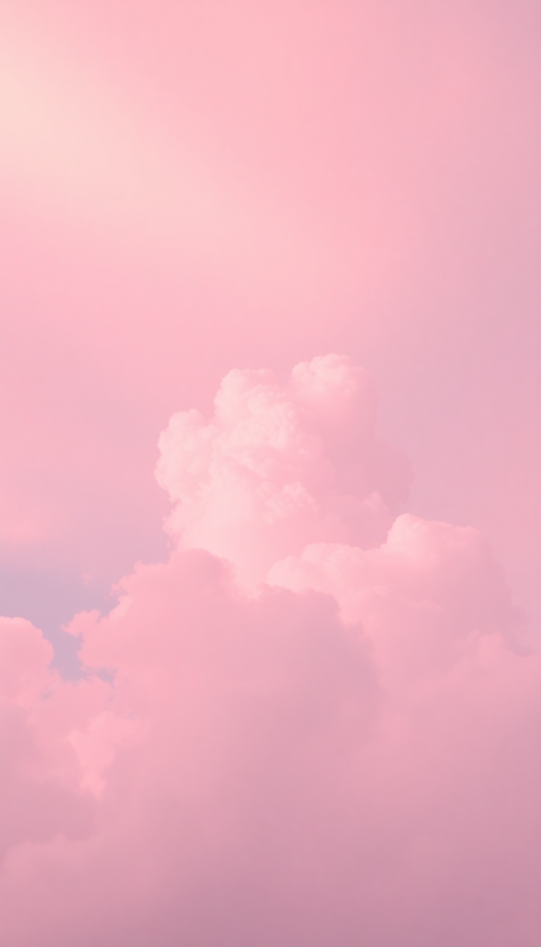 Pink Cloud Cotton Candy Sky Aesthetic Wallpaper