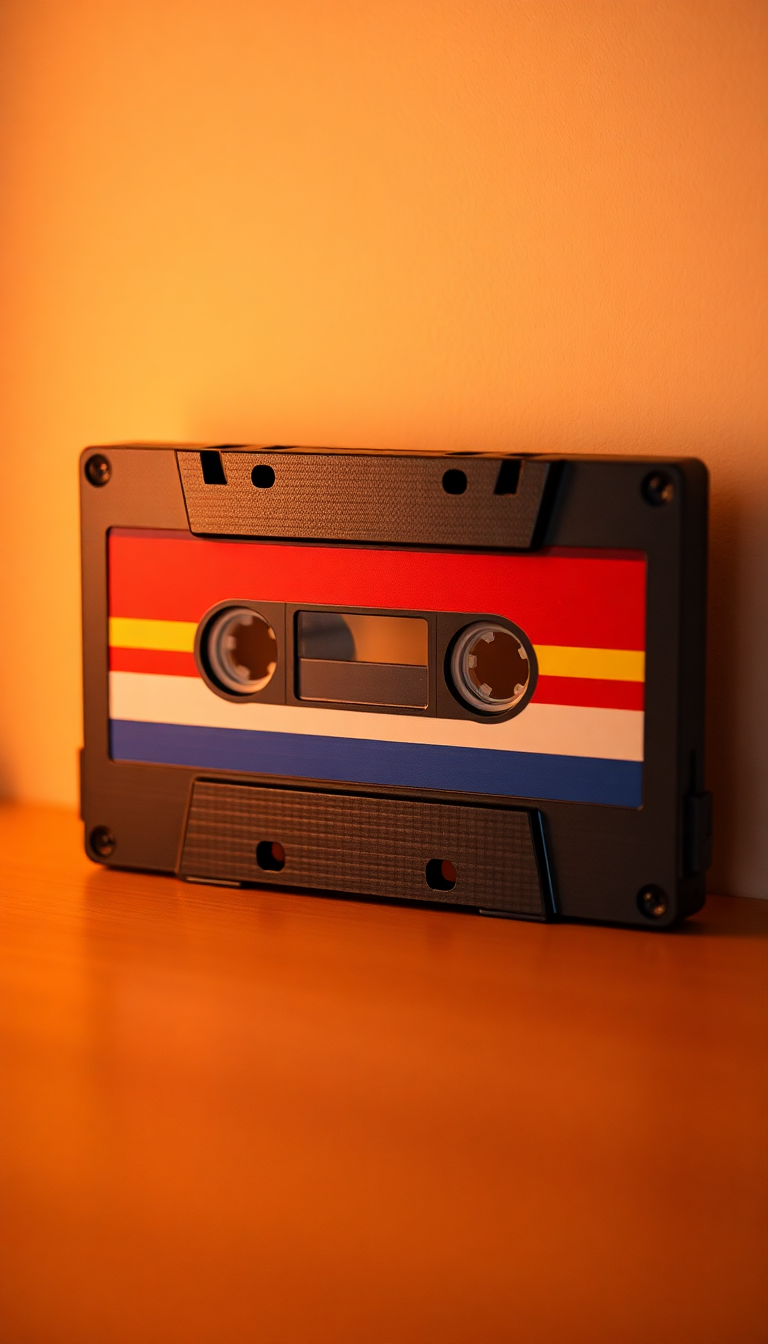 Cassette Tape Mixtape Retro Music Photorealistic Wallpaper