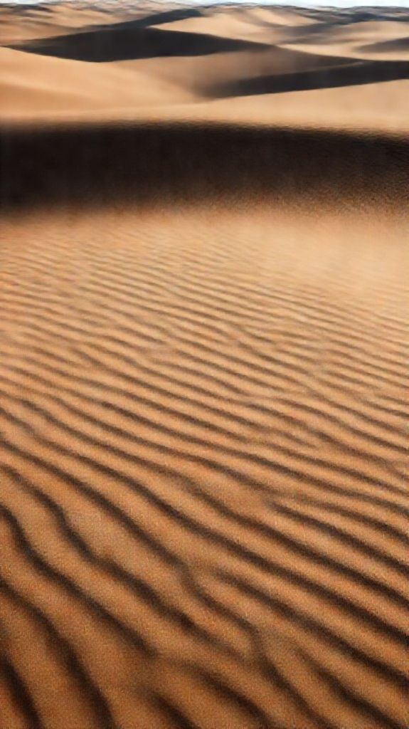 Sand Dune Ripples Wind Patterns Photorealistic Wallpaper