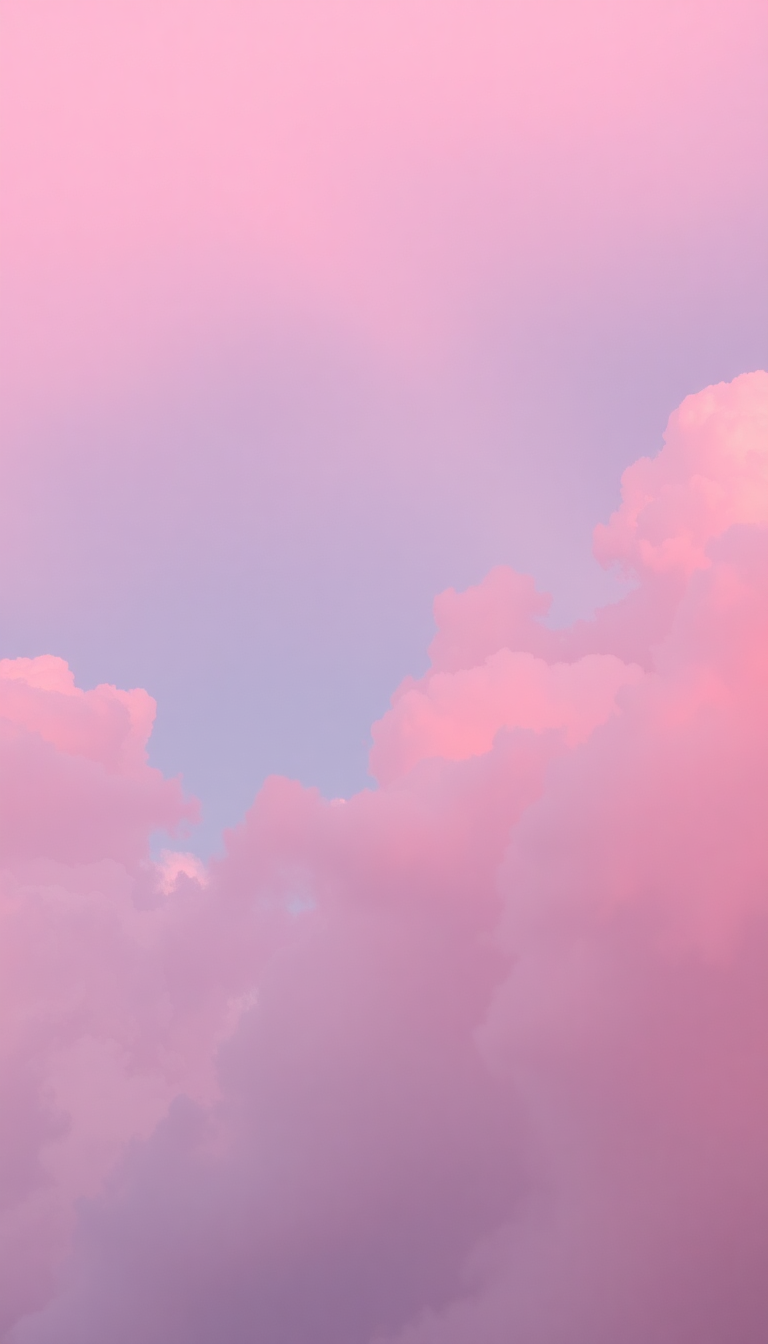 Pink Cloud Cotton Candy Sky Aesthetic Wallpaper