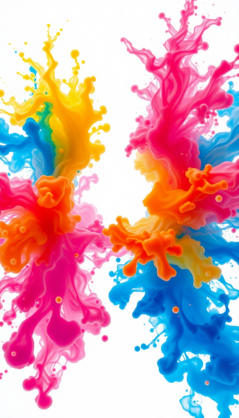 Ink Explosion In Water Freeze Digital art Wallpaper