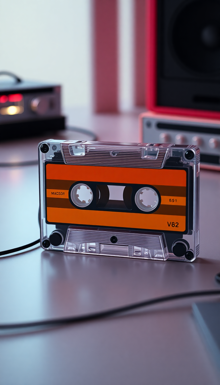 Cassette Tape Mixtape Retro Music Photorealistic Wallpaper