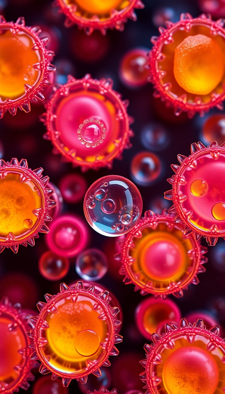 Oil And Water Macro Abstract Aesthetic Wallpaper