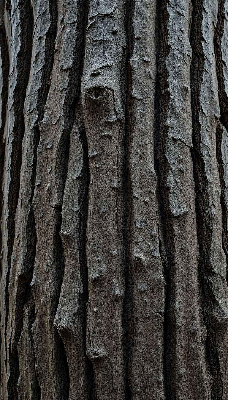 Tree Bark Texture Macro Lines Photorealistic Wallpaper