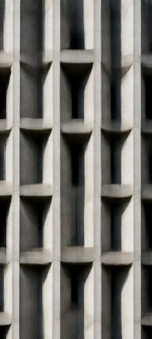 Brutalist Architecture Concrete Geometric Shadows Photorealistic Wallpaper
