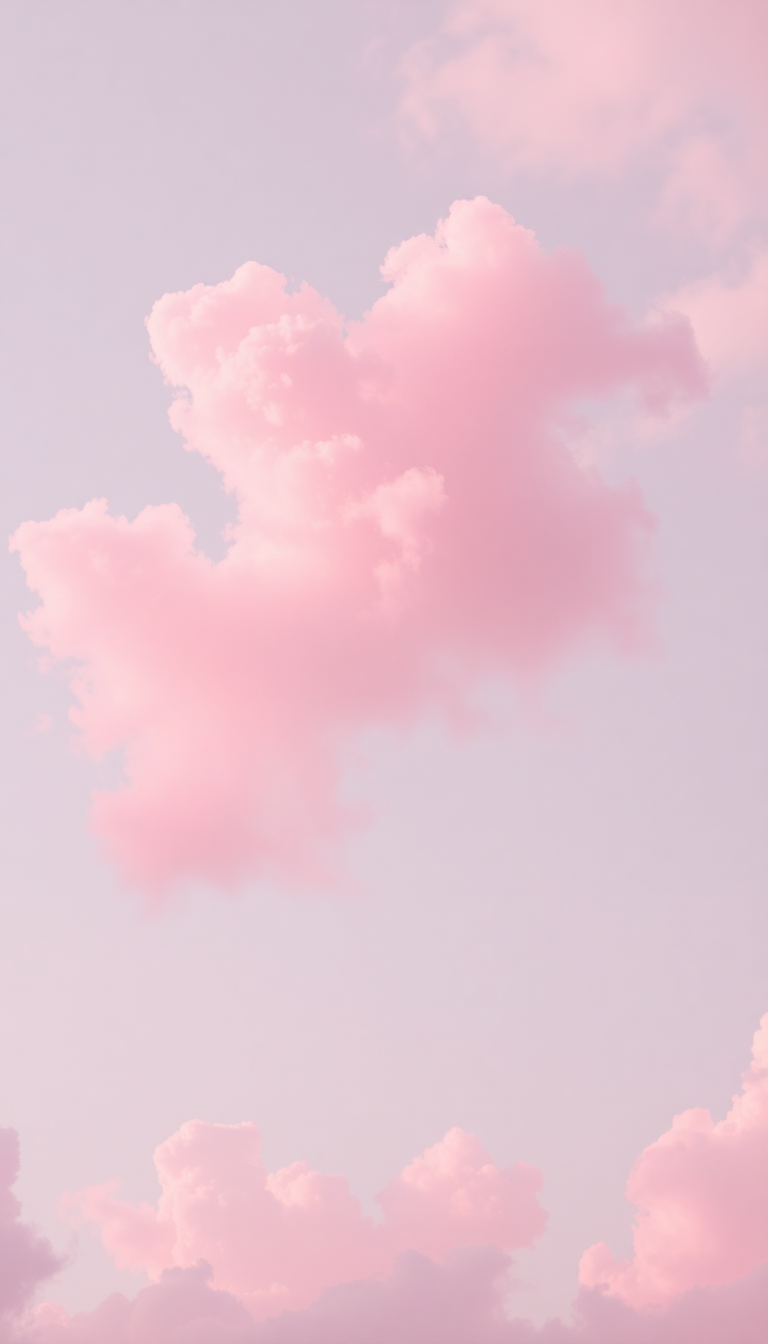 Pink Cloud Cotton Candy Sky Aesthetic Wallpaper