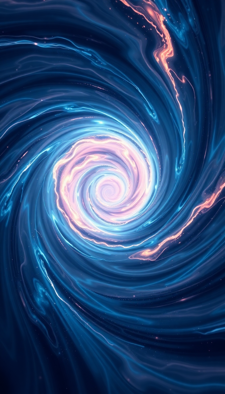 Wormhole Portal Swirling Energy Gateway Digital art Wallpaper
