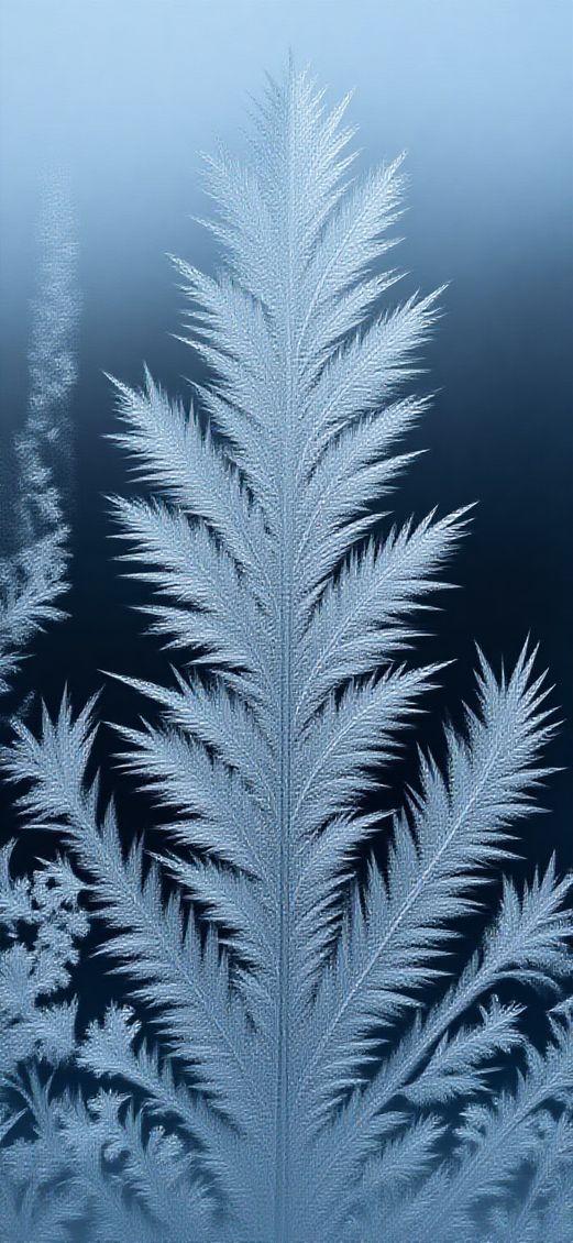 Frost Patterns On Window Macro Aesthetic Wallpaper