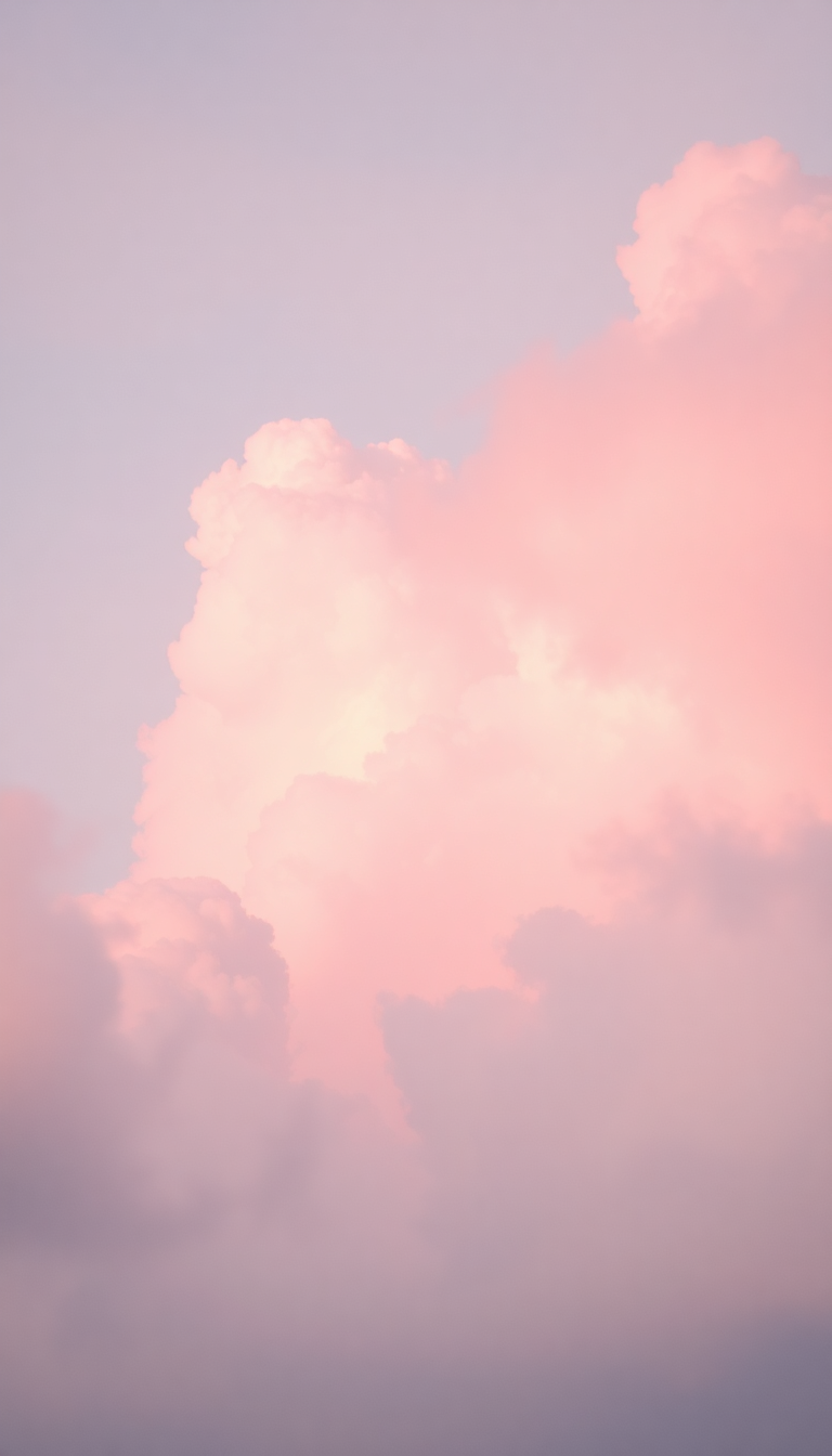 Pink Cloud Cotton Candy Sky Aesthetic Wallpaper