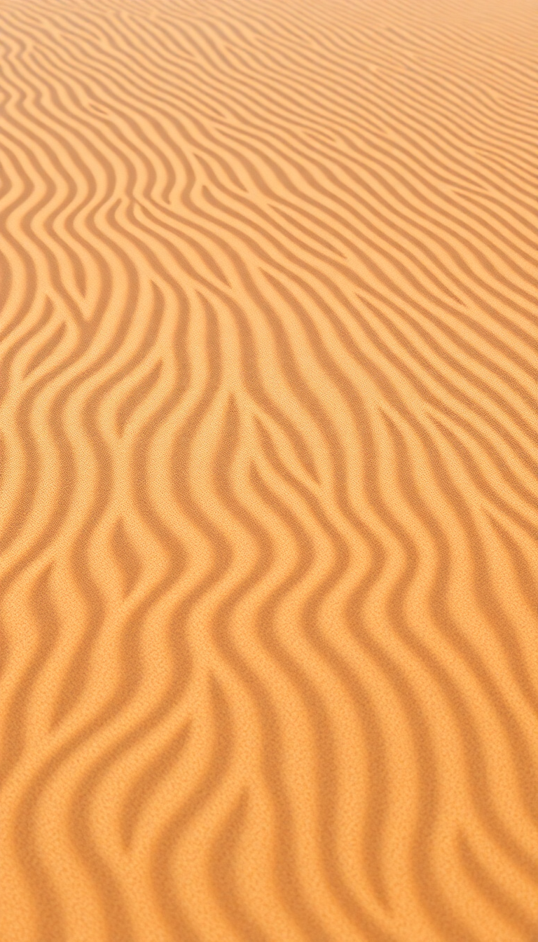 Sand Dune Ripples Wind Patterns Photorealistic Wallpaper