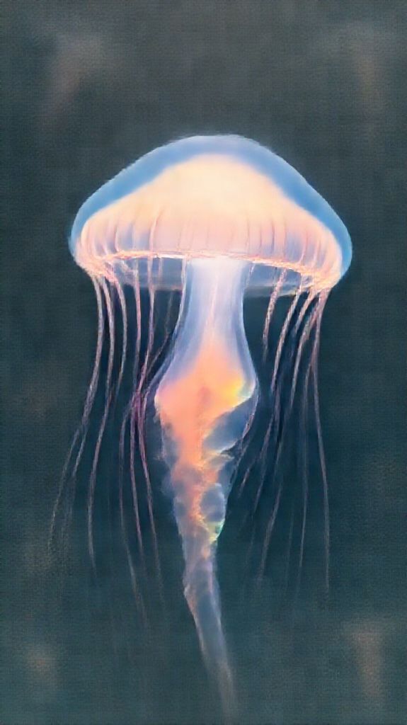 School Of Jellyfish Pulsing Glowing Photorealistic Wallpaper