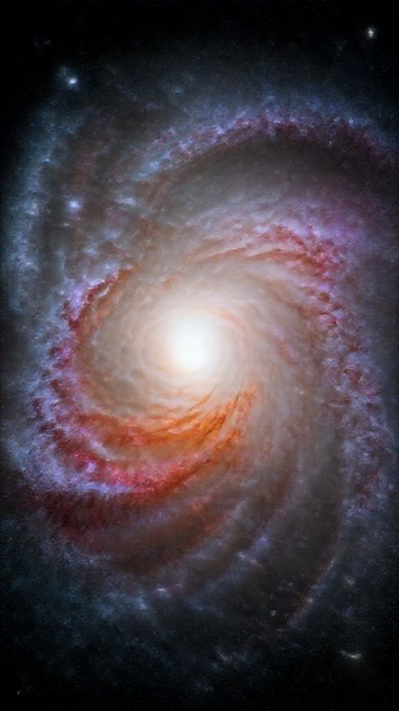 Colliding Galaxies Creating New Stars Digital art Wallpaper