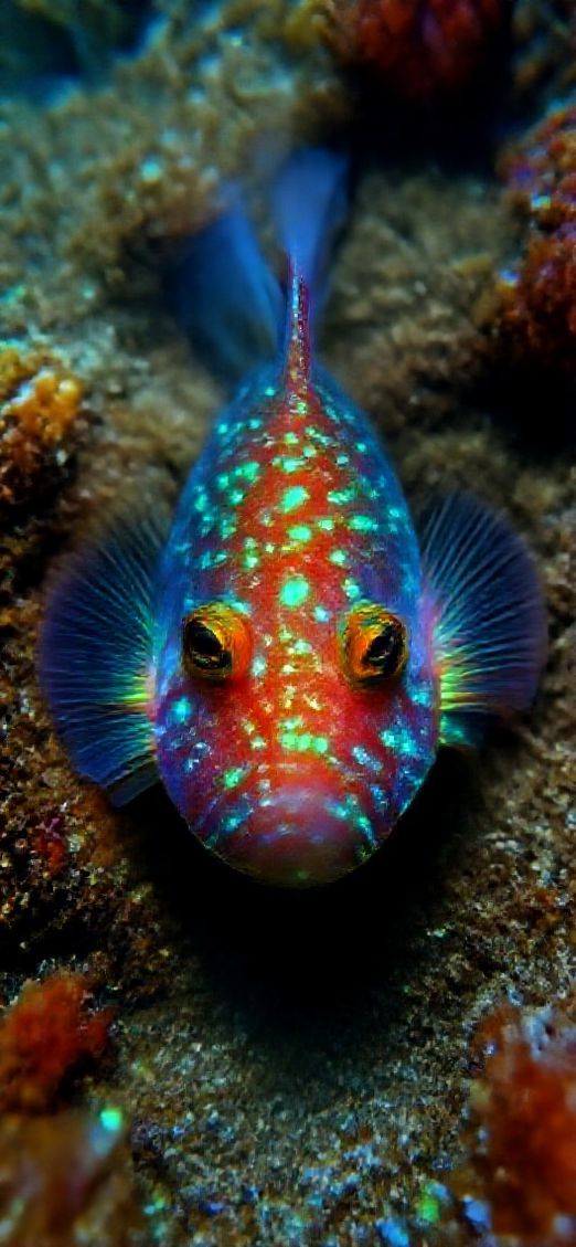 Deep Sea Anglerfish Bioluminescent Abyss Digital art Wallpaper