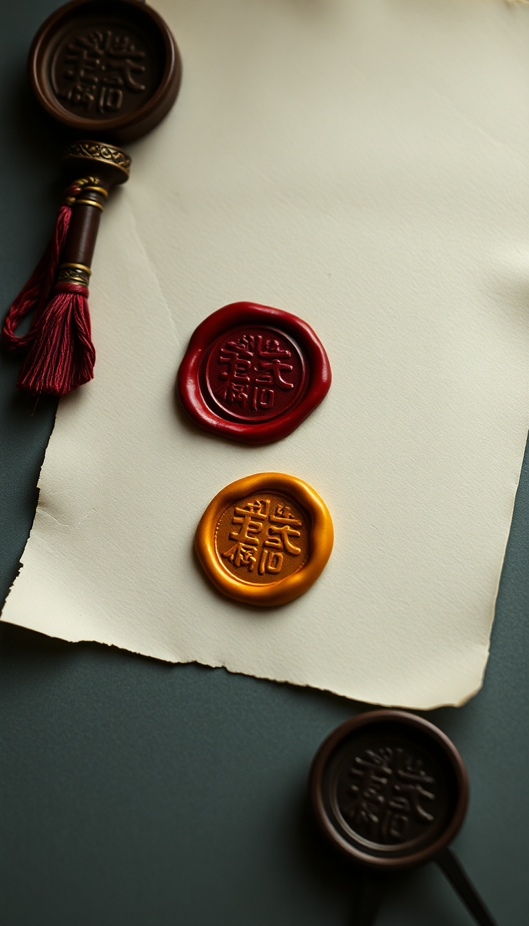 Classic Radiant Handwritten Letter Wax Wallpaper