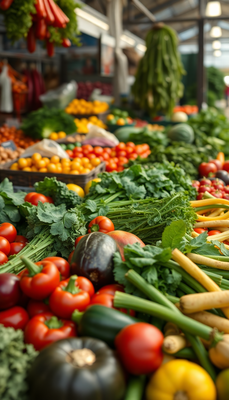 Produce Colorful Vegetables Fresh Aesthetic Fresh Wallpaper