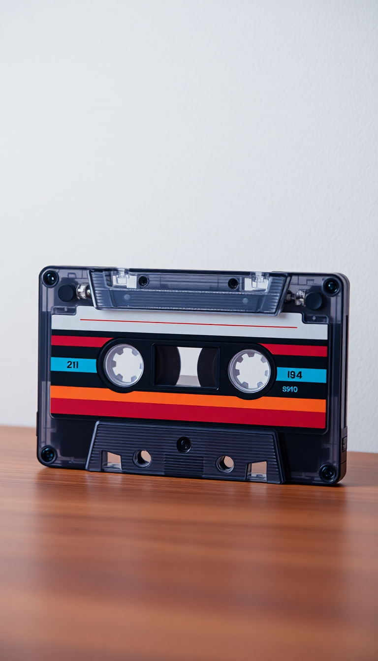 Cassette Tape Mixtape Retro Music Photorealistic Wallpaper