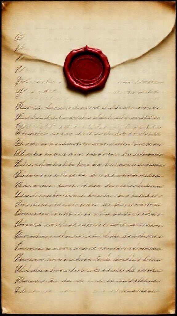 Eternal Letter Wax Seal Vintage Paper Wallpaper