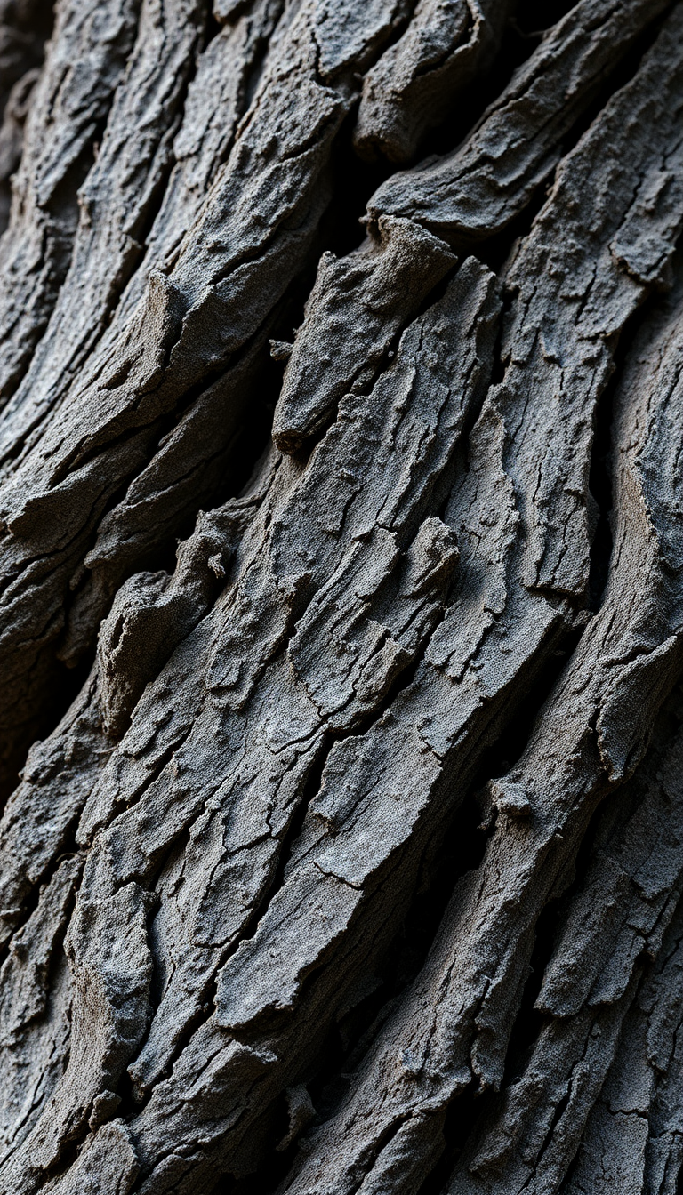 Tree Bark Texture Macro Lines Photorealistic Wallpaper