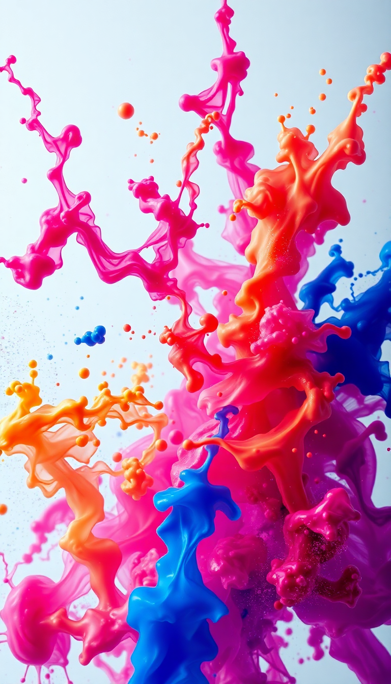 Ink Explosion In Water Freeze Digital art Wallpaper